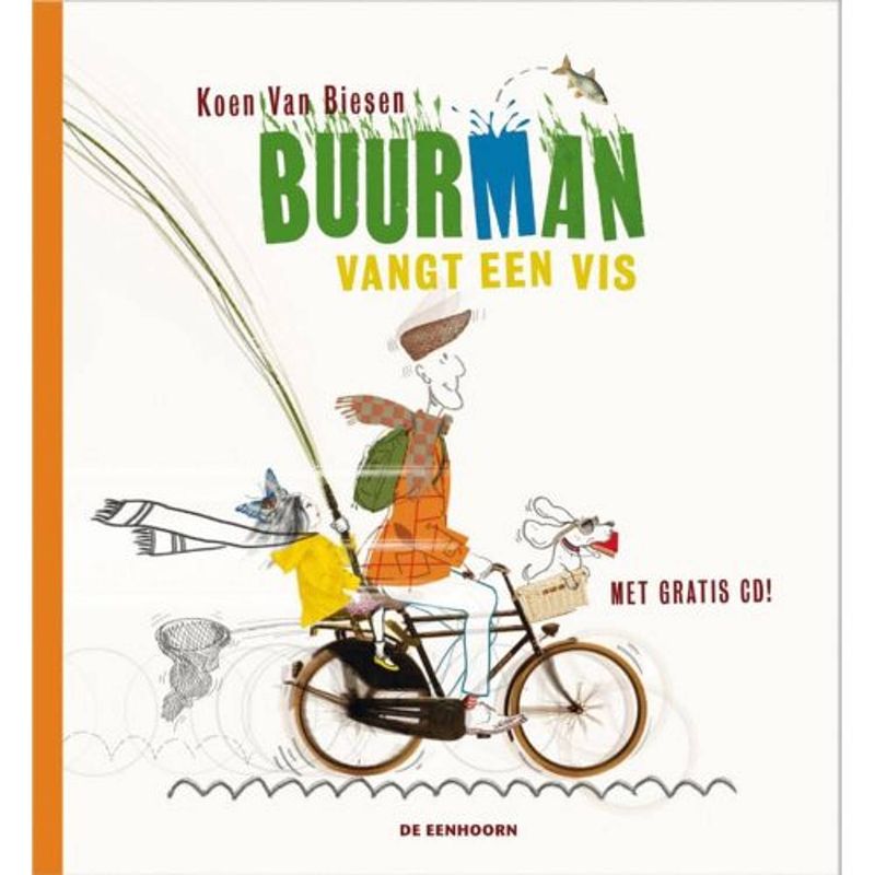 Foto van Buurman vangt een vis