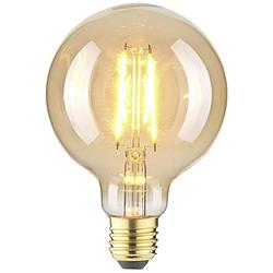 Foto van Lightme lm85059 led-lamp e27 globe 2.5 w barnsteen (ø x l) 95 mm x 140 mm 1 stuk(s)