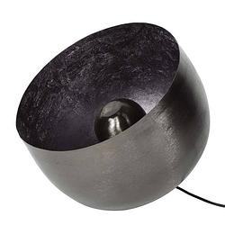 Foto van Industriële tafellamp zwart nickel basel 36 cm