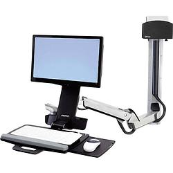 Foto van Ergotron styleview sit-stand combo system monitor-wandbeugel 1-voudig 25,4 cm (10) - 61,0 cm (24) toetsenbordhouder, kantelbaar, zwenkbaar, roteerbaar