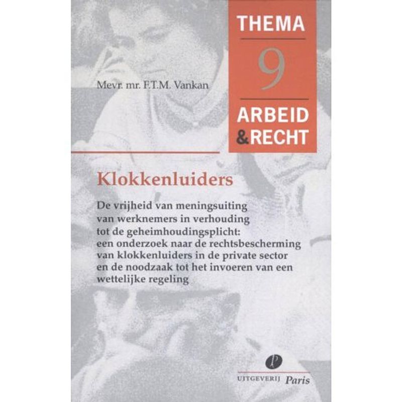 Foto van Klokkenluiders - thema's arbeid & recht