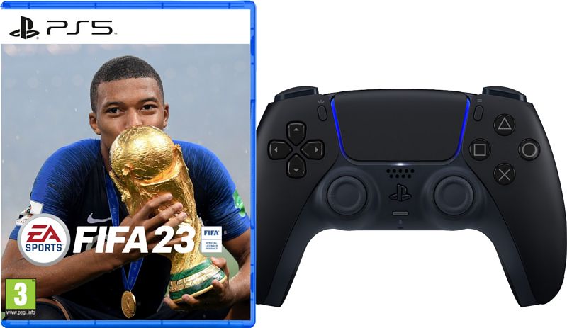 Foto van Fifa 23 ps5 + sony dualsense controller zwart