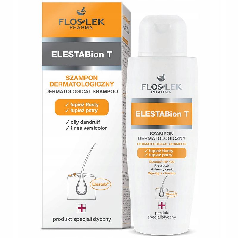 Foto van Elestabion t dermatologische shampoo vet en acne roos 150ml