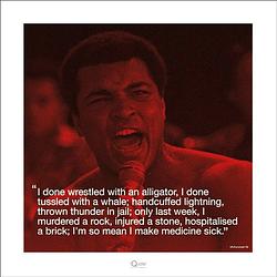 Foto van Pyramid muhammad ali iquote sick kunstdruk 40x40cm