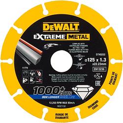 Foto van Dewalt extreme metal doorslijpschijf 125x22.23x1.3mm