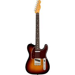 Foto van Fender american professional ii telecaster rw 3-color sunburst elektrische gitaar met koffer