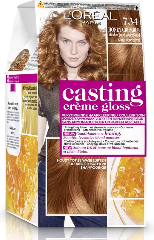 Foto van L'soréal paris casting crème gloss 734 honey crumble