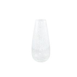 Foto van Ptmd ridda white glass vase clear level round s