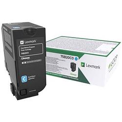 Foto van Lexmark toner cyaan, 10.000 pagina's - oem: 75b20c0