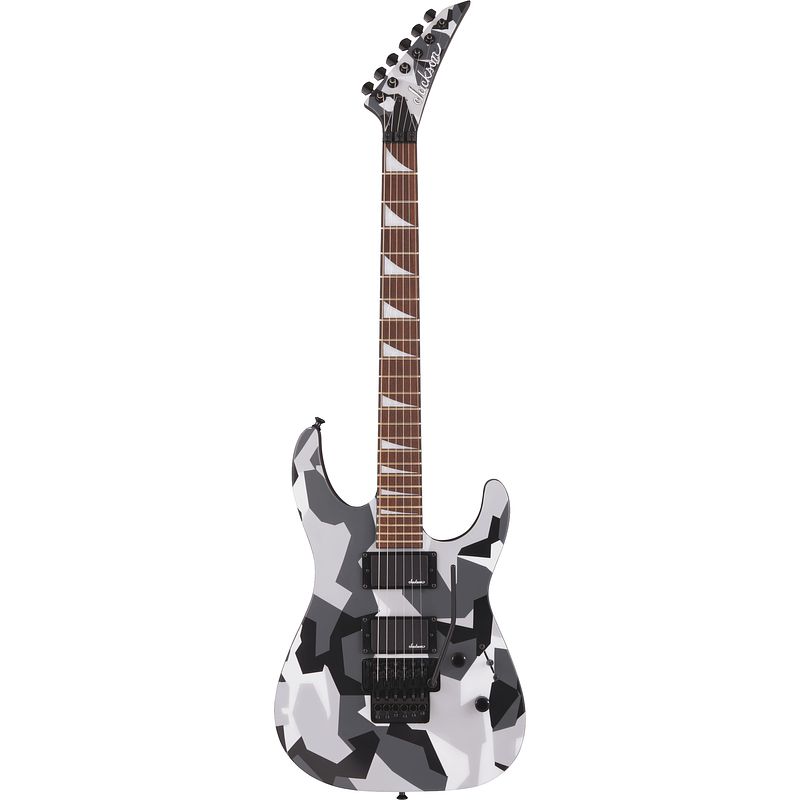 Foto van Jackson x series soloist slx dx camo, winter elektrische gitaar met floyd rose