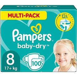 Foto van Pampers baby-droog grootte 8 - 100 lagen - 1 maandverpakking
