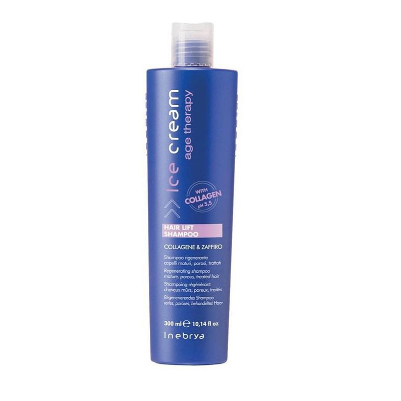 Foto van Ice cream age therapy hair lift shampoo regenererende shampoo voor rijp haar met poreuze structuur 300ml