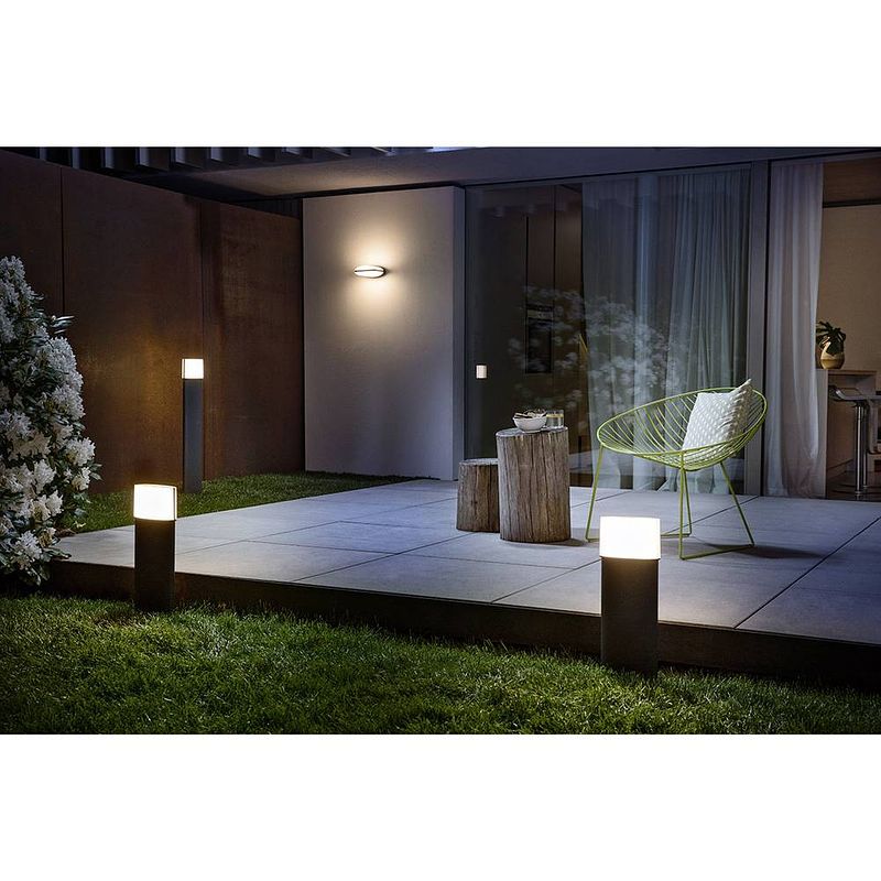 Foto van Ledvance endura® style ellipse l 4058075205079 led-buitenlamp (wand) 13 w donkergrijs