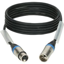 Foto van Klotz pd3-3xk22a030.0 aes/dmx kabel 3p xlr f/m zwart/blauw 30 meter