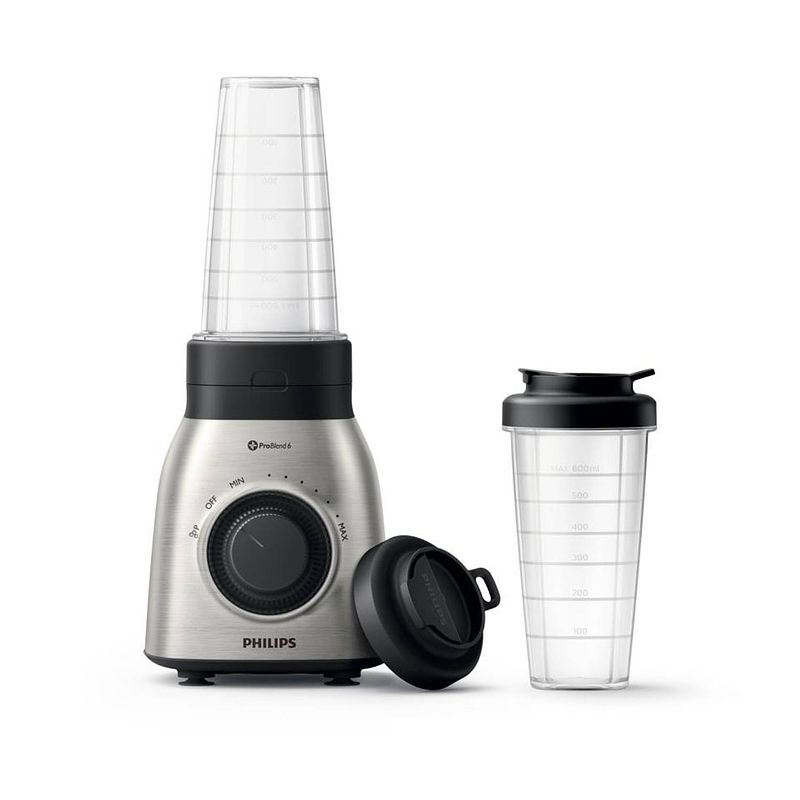 Foto van Philips blender daily collection hr3551/00 - zilver/zwart