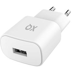 Foto van Xqisit telefoonlader travel charger 2.4a usb-a (wit)