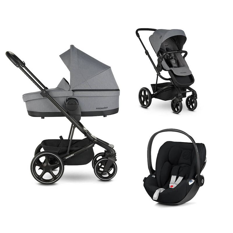 Foto van Easywalker kinderwagen 3 in 1 harvey3 fossil grey + cybex autostoel