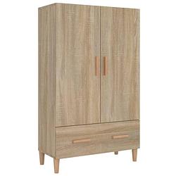 Foto van Vidaxl hoge kast 70x31x115 cm bewerkt hout sonoma eikenkleurig