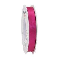 Foto van 1x luxe hobby/decoratie fuchsia roze satijnen sierlinten 1,5 cm/15 mm x 25 meter - cadeaulinten