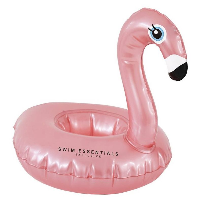 Foto van Swim essentials opblaasbare bekerhouder 18 cm flamingo roze