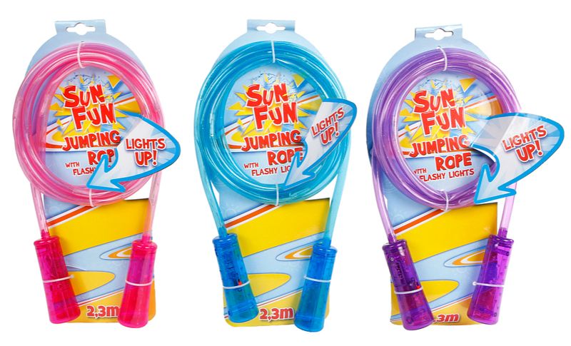 Foto van Van manen sun fun jumping rope flashy lights - springtouw met lichtjes