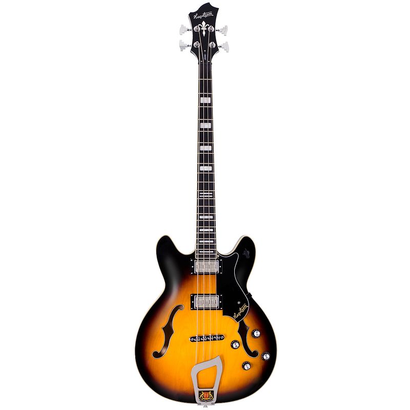 Foto van Hagstrom viking bass tobacco sunburst elektrische basgitaar