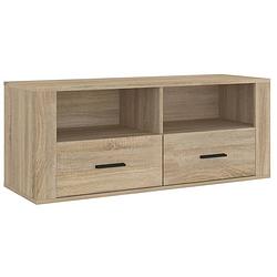 Foto van Vidaxl tv-meubel 100x35x40 cm bewerkt hout sonoma eikenkleurig