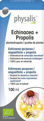 Foto van Physalis echinacea + propolis plantendruppels bio