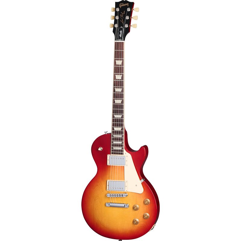 Foto van Gibson les paul studio cherry sunburst elektrische gitaar met softcase