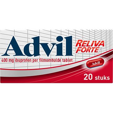 Foto van Advil reliva forte ovaltabs pijnstiller 400 mg, 20 stuks bij jumbo