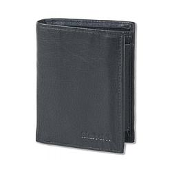 Foto van Protecto leren billfold portemonnee rfid - staand model - zwart