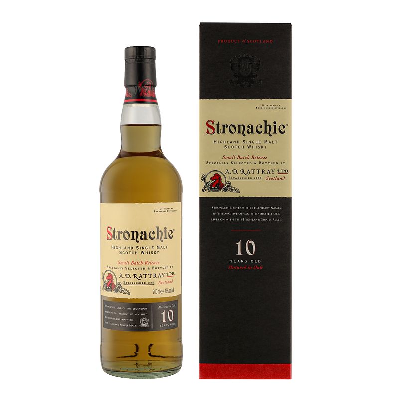 Foto van Stronachie 10 years 70cl whisky + giftbox