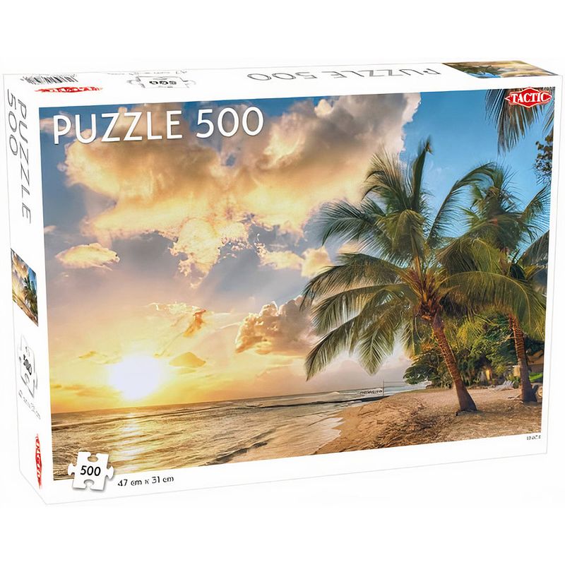 Foto van Tactic legpuzzel landschap beach 31 x 47 cm karton 500 stukjes