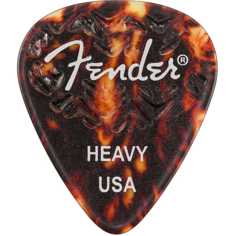 Foto van Fender wavelength picks 351 heavy shell plectrumset (6 stuks)