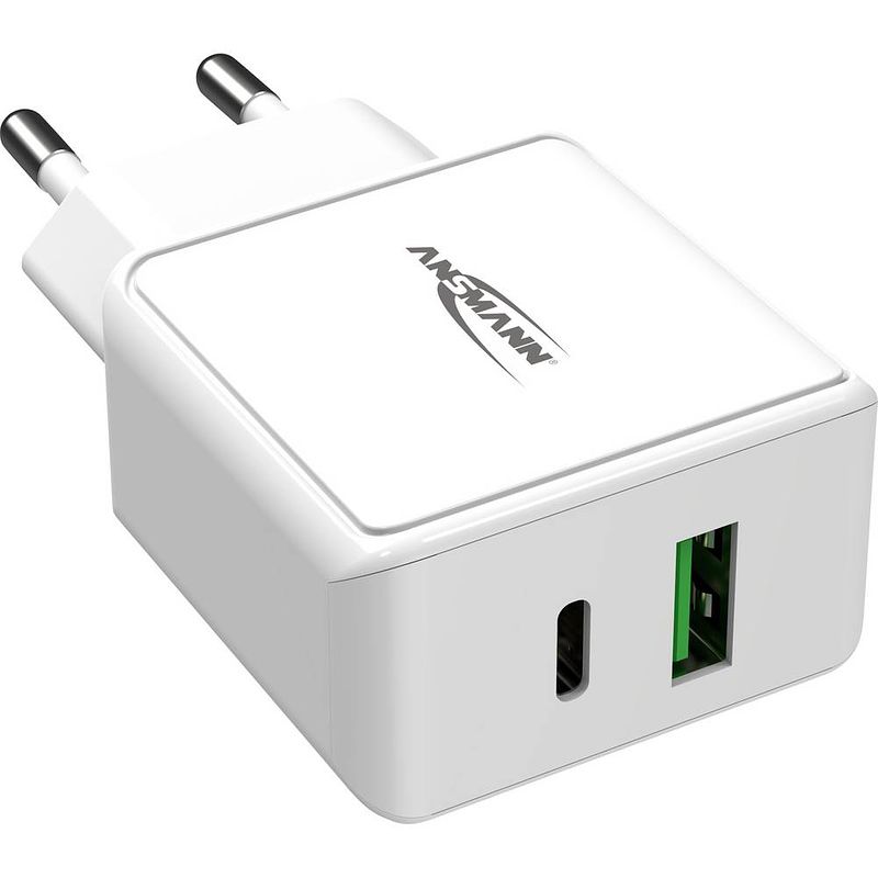 Foto van Ansmann homecharger hc218pd 1001-0111 usb-oplader thuis uitgangsstroom (max.) 3000 ma 2 x usb 2.0 bus a, usb-c bus