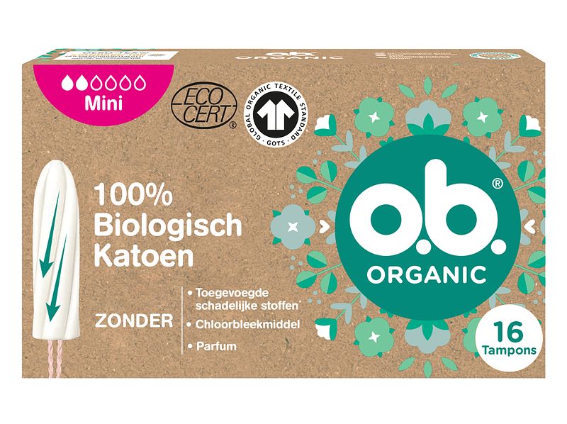 Foto van Ob organic tampons mini