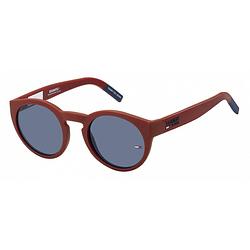 Foto van Tommy hilfiger zonnebril 0003/s cat.3 rond nylon rood/blauw