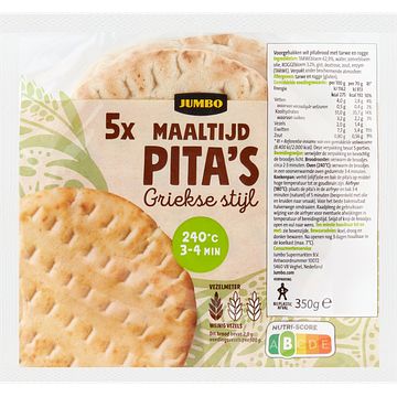 Foto van Jumbo maaltijd pita's 5 stuks