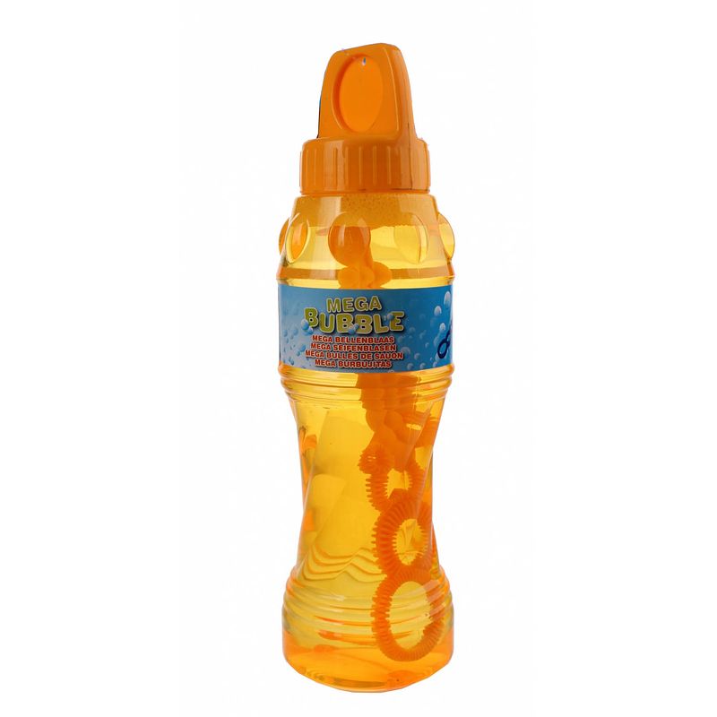 Foto van Johntoy aqua fun bellenblaas met blaasstok 1 liter oranje