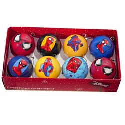 Foto van Kurt s. adler - box kerstbal plastic d6cm spiderman 8st