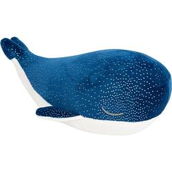 Foto van Small foot knuffelwalvis junior 30 x 16 cm pluche blauw/wit