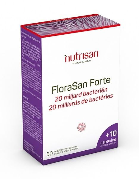 Foto van Nutrisan florasan forte 20 miljard bacteriën capsules