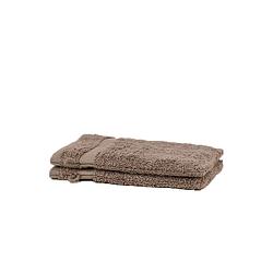 Foto van Presence 2-pack luxe washandjes kleur: taupe