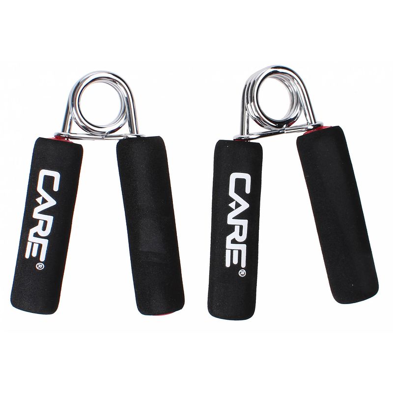 Foto van Care fitness handknijpers soft grip 2 stuks zwart