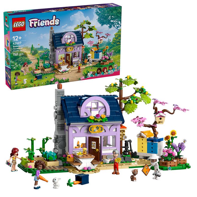 Foto van Lego friends imkershuis en bloementuin 42669