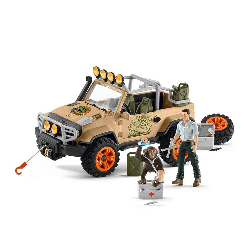 Foto van Schleich wild life suv 4x4 met lier 42410