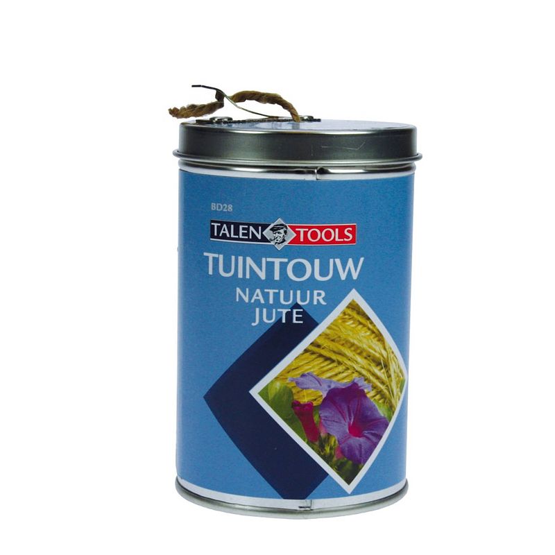 Foto van Talen tools - tuintouw - jute - in blik