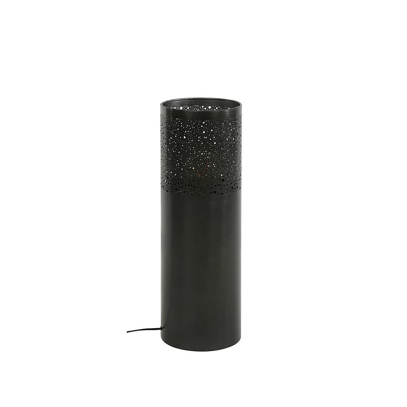 Foto van Giga meubel gm vloerlamp cilinder ø20x60cm zwart nikkel