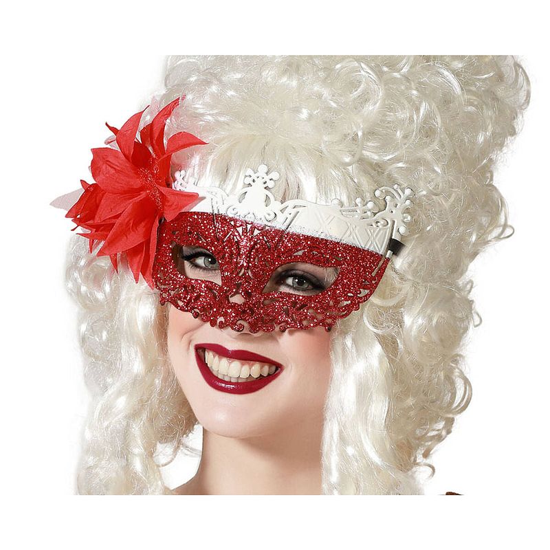 Foto van Venetiaans masker rood