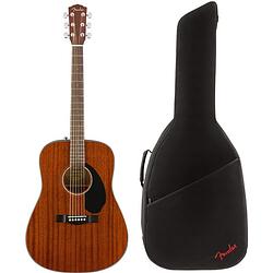 Foto van Fender cd-60s all mahogany akoestische westerngitaar + gigbag